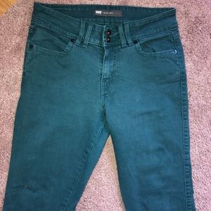 Teal straight leg Levi’s sz 4